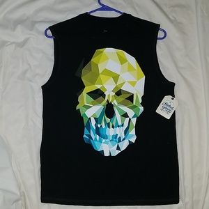 3D skull tank top